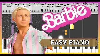 I'm Just Ken - Ryan Gosling (Barbie) | EASY Piano Tutorial
