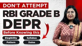 Everything You Need To Know About RBI Grade B DEPR | Asawari Savarikar | Ecoholics
