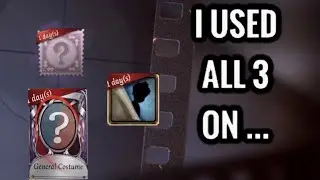 Using 3 UNLOCK CARDS (skin, accessory & character) / Identity V