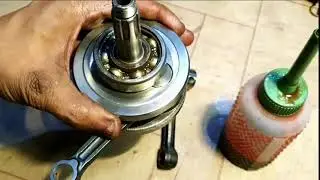 CD70cc Motorcycle Complete Crankshaft With GB2 Connecting Rod | How to see lubrication oil crank