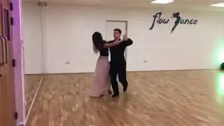 How to dance Hover & Outside Spin in Foxtrot - Advanced