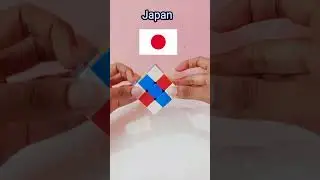 Flag of Japan on a Rubik's cube#shorts