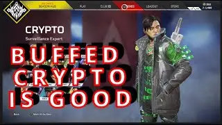 CRYPTO IS GOOD AFTER BUFF! Apex Legends Gameplay