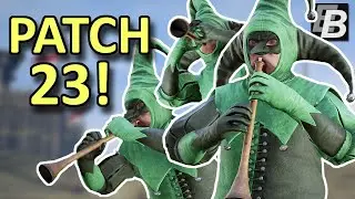 Mordhau Patch 23! Jester Set, Shawm (Flute), MOBILE SPAWN POINTS! & More | Patch Notes + Gameplay