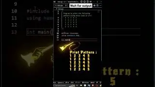 print pattern using while loop #coding #programming #cplusplus #shorts