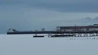 SHIP IN THE WINTER