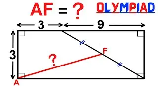 Calculate the length AF in a rectangle | Important Geometry and Trigonometry skills explained