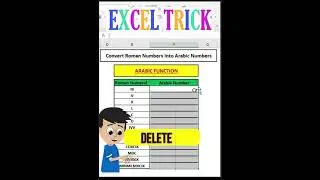 Convert Roman Numbers Into Arabic Numbers/ARABIC FUNCTION   
