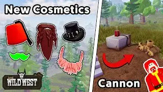 10 NEW Cosmetics + Raid Cannon! - The Wild West - Roblox