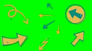 Green Screen : Different Arrows Effect Video / Arrow Mark Effect Video