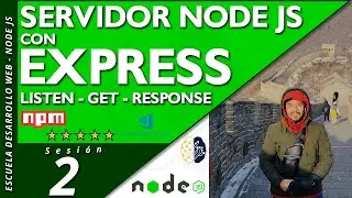 ExpressJs 🚀 Servidor Node Js con EXPRESS | listen, get, response ✅