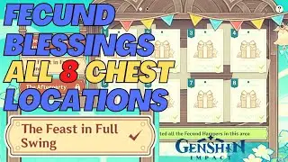 ALL Fecund Hampers Chest Locations | Fecund Blessings: The Feast in Full Swing |Genshin Impact