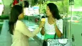 Repórter leva fora