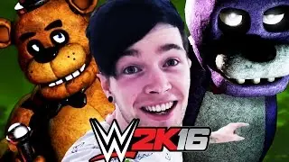 DANTDM vs Five Nights at Freddy's ( & friends ) | Royal Rumble Challenge | WWE 2K16