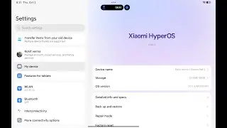 Hyper os 3 for Xiaomi PAD 5 I OFFICIAL I