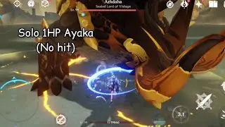 Solo 1HP Ayaka vs Azhdaha