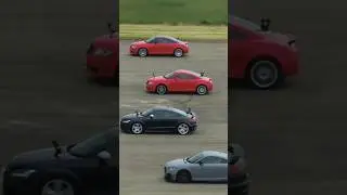 Audi TT Generations #dragrace #youtubeshorts #auditt #shorts #ytshorts #sportscar credit -Carwow