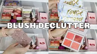 Makeup Declutter | Decluttering my blushes