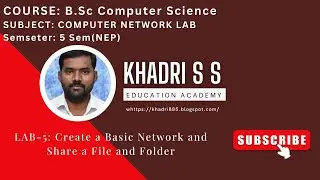 computer Network Lab 5|| BSC 5 SEM