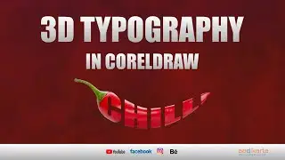 3D Typography in Coreldraw #coreldraw #tutorial #design