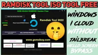 Latest Ramdisk Tool Free Cr4ck 2022 Icloud Hello screen all support