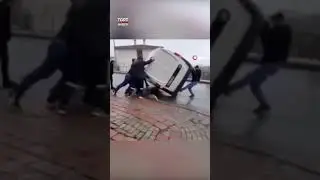 Kaza Yapan Aracın Altında Kalmaktan Son Anda Kurtuldu 