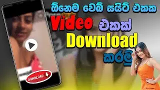 Download Any video from Internet \ Video Downloader explain sinhala 