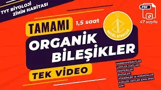 Organik Bileşikler Tekrar | TAMAMI TEK VİDEO, 47 SAYFA PDF | TYT Biyoloji Konu Anlatımı