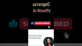 arange () ||  arange function in  Numpy || arange function in Informatic Practiceses