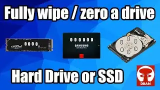 How to fully wipe / zero a Hard Drive or SSD