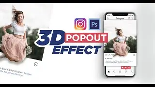 Instagram 3D Pop Out Photo Effect in Photoshop