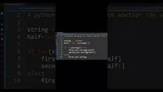 Python program to check whether the string is Symmetrical or Palindrome