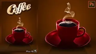 Design a Dark Coffee Banner Poster In Photoshop | Photoshop Tutorial | Vishal Rana