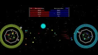 Marble race - Space war in Algodoo