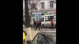 Инцидент между шахтинцем и водителем автобуса