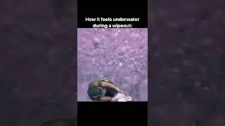 How it feels underwater during a surfing wipeout