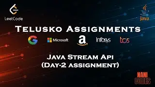 JAVA STREAM API || Assignment Day - 2||  @Telusko  || Macbook contest