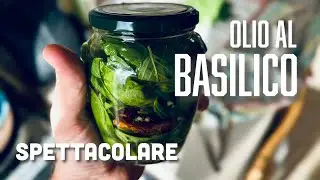 Olio aromatizzato al BASILICO fatto in casa in pochi semplici passi!