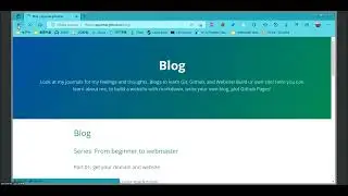Web series: Lesson 2 :  Writing blogs with markdown