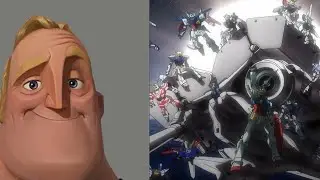 Mr. Incredible becomes canny: Gundam Edition