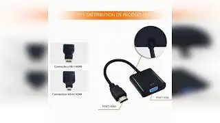 Avis: Chenyang Adaptateur HDMI Source Noir vers Sortie VGA Femelle avec Adaptateurs Micro et...