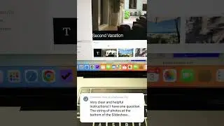 Change the size of slideshow thumbnails in Photos for Mac