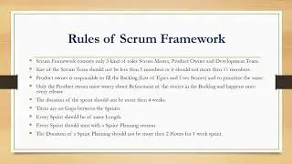 Rules of Scrum