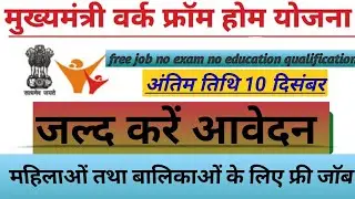 मुख्यमंत्री वर्क फ्रॉम होम योजना 2022||mukhymantri work from home Rajasthan 2022||