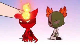 Anime Chibi Fnf vs Finger || Friday Night Funkin' Animation || Tiky and Tricky Phase 3