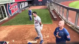 Justin verlander pregame before his start against the yankees