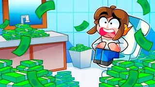 Gastei R$7,987,347 no meu banheiro do Roblox!