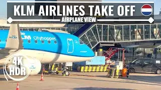 [4K] 🇳🇱 KLM AIRLINES TAKE OFF | AMSTERDAM AIRPORT SCHIPHOL
