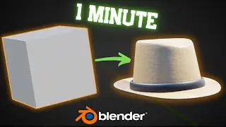 Create a Top Hat in Blender in 1 Minute!