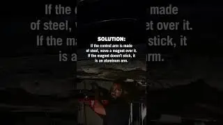 Determining what material the control arm is made of is the key to getting the correct ball joint.
